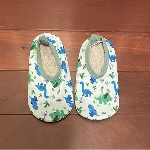 Dinosaur Print Baby Booties